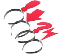 NIYANGLE 4pcs Cute Party Headband Set Featuring Arrow and Flash Bolt Shapes, Lightweight Comfortable Cloth and Plastic Material Hair Hoops for Weddings and Celebrations