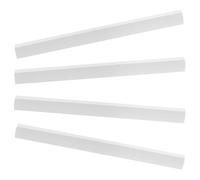 NIYANGLE 4pcs Dustpan Rubber Edge Strips Replacement 26cm Soft Grey Rubber Lip for Dustpan Repair Cleaning Tool Accessory for Household and Commercial Use