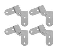 NIYANGLE 4pcs Folding Table Hinges, Butler Table Hinges, Iron Silver 180 Degree Rotation, Quiet Smooth Operation, Flexible Angle Adjustment, for Workshops and Rooms