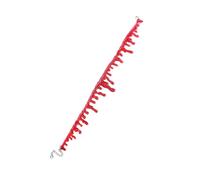 NIYANGLE 4pcs Gothic Halloween Red Blood Necklace Handmade Plastic Costume Jewelry for Women, Creative Bloodstain Chokers to Create an Amazing Look at Parties and Plays