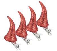 NIYANGLE 4pcs Halloween Hair Clips Devil Horn Hairpin Set and Adults, Plastic and Iron Material, Easy to Put and Take, for Themed Parties and Halloween Costume Parties