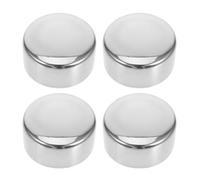 NIYANGLE 4PCS Handrail End Caps: Bannister Tube Wall Wooden Chair Leg Caps Ends Hole Drawer Fittings Guardrail Cover Pole Bracket for Outdoor
