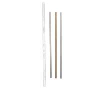 NIYANGLE 4pcs Heat Transfer Rods Set 20cm Copper Aluminum Iron Metal Rods Thermal Physics Teaching Aid for Stem Classroom Experiments