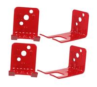 NIYANGLE 4pcs Heavy-duty Fire Extinguisher Wall Brackets Iron Mounts with Reinforced Construction and Bright Red Finish for Secure Hanging and Easy Access in Homes Offices Warehouses