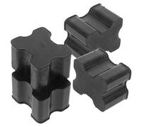 NIYANGLE 4pcs Heavy Duty Rubber Coil Spring Boosters for Car and Suv, Shock Absorption and Ride Comfort Enhancers, Black Coil Spring Spacers Suitable for Vehicle Suspension Upgrade