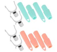 NIYANGLE 4pcs High Reach Pole Hooks Replacement for Closet Poles and Shelf Top Rods, U-Shaped Plastic Hooks with Ergonomically Designed Handle for Clothes Drying Rack and Utility Use