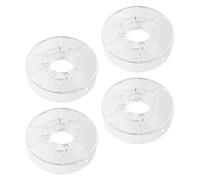 NIYANGLE 4pcs Hollow Plastic 3D Printer Filament Spool Reels 0.25kg Each, Reusable Winding Holder for 3D Printing Filament Storage and Maker Projects