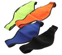 NIYANGLE 4Pcs Microphone Belt Pouches Waist Mic Carriers for Fitness Instructors, Mixed Color Mic Waist Belts with Sturdy Storage Bags for Running and Aerobics