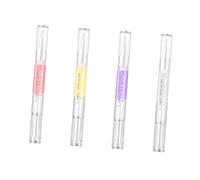 NIYANGLE 4pcs Nail Care Essential Oil Pens 2ml Cuticle Nourish Manicure Accessories with Rose Lily Lavender Orange Scents Hydrating Skin for Nail Art and Hand Care