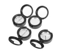 NIYANGLE 4pcs Portable Empty Eyeshadow and Lipstick Case Set Made of Lightweight Plastic with Lids for DIY Makeup and On-the-go Use
