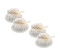 NIYANGLE 4pcs Replacement Moxa Balls Thai Herbal Compress Ball Heads Wellness Muscle Relaxation Heat Warming Compress for Home on The Go Use Suitable for Young and Elderly