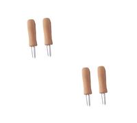 NIYANGLE 4pcs Roll Wooden Handle for Moxibustion Therapy Stick Extension Tool for Safe and Efficient Use Anytime Anywhere