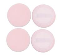 NIYANGLE 4pcs Round Powder Puff Non-fluorescer Sponge Puff for Makeup Talcum Powder Dusting for Face Gentle for Sensitive Skin