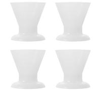 NIYANGLE 4pcs Self-Curing Silicone Mixing Cups Set, Small Reusable Silicone Resin Measuring Bowls for Epoxy, Paint, and Salon Facial Mask Mixing, DIY Craft Containers for Home