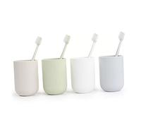 NIYANGLE 4pcs Soft Bristle Toothbrush for Adults Ergonomic Design Eco-Friendly Fine Hair Toothbrushes to Prevent Gum Bleeding Grey and Blue