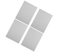 NIYANGLE 4pcs Sublimation Blanks Aluminum Alloy Sheet Silver Blank Signs for DIY Posters, Easy to Carry and Install