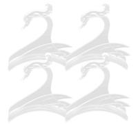 NIYANGLE 4pcs Swan Shaped Wear-Resistant Bag Hangers Compact Purse Hooks for Wardrobe Handbag and Hat Storage Household Organizer