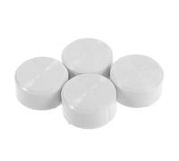 NIYANGLE 4pcs Thermostat Temperature Control Knob Replacement for Refrigerator and Baseboard Heater, White Plastic Material with Easy Installation and Firm Construction, Suitable for Home