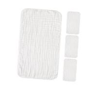 NIYANGLE 4pcs Toddlers Wipe Sweat Towel Ultra Soft Cotton Washcloths for Newborn Face Washing Towel Super Absorbent Quick Drying for Face