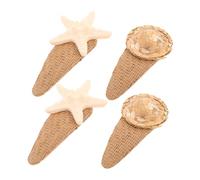 NIYANGLE 4pcs Unique Mermaid Headpieces Seashell Hair Clip Little Mermaid Accessories for Girls Women Beach Hair Accessories Set Party Clips