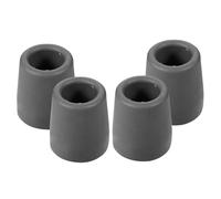 NIYANGLE 4pcs Walker Tips Replacement with Aluminum Insert Anti-Slip Cane End Pads for Canes Crutches Shower Chairs Heavy Duty Stability Enhancer for Safe Mobility