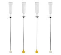 NIYANGLE 4pcs Washer Suspension Rod with Damping Spring Vibration Damper for Tub Balancing Laundry Machine Repair Parts