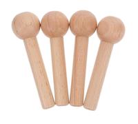 NIYANGLE 4pcs Wooden Hooks Peg Board Accessories Round Wood Sticks Sturdy Multifunctional Design Aesthetic Practical Wall Storage Hook for Garages and Craft Rooms