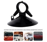 NIYANGLE 50 Pcs Black Plastic Car Sunshade Suckers Suction Cups with Pull Ring, Lightweight Design and Strong Grip for Car Window Sunshade Covers