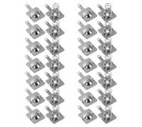NIYANGLE 50 Sets Iron Aa Battery Terminal Springs with Corrosion Resistance and Easy Integration for Electronics Batteries and Repair
