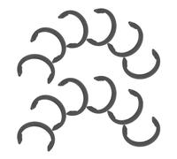 NIYANGLE 50pcs 50pcs Spring Steel External Circlip Ring Heavy Duty Shaft Retainer Clip Rubber Roller Secure Axle Lock Shaft Stop Ring for Accurate Feed and Stable Cutting