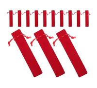 NIYANGLE 50pcs Drawstring Pen Pouch Portable Pen Organizer Bag Soft Protective Storage for Fountain Markers Writing Tools Office School Use