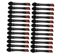 NIYANGLE 50pcs Dual Ended Angled Eyebrow Brush for Precise Brow Definition and Eyeshadow Blending Disposable Travel Eyeshadow Applicator with Soft Bristles Multi Function Makeup Tool for