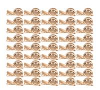 NIYANGLE 50pcs Handmade Duckbill Clip round Brooch Pins for Crafts Brooch round Trays Duckbill Clip Badge Making Supplies DIY Materials for Wedding Decoration
