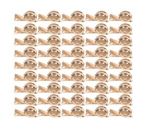 NIYANGLE 50pcs Handmade Duckbill Clip round Brooch Pins for Crafts Brooch round Trays Duckbill Clip Badge Making Supplies DIY Materials for Wedding Decoration