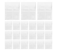 NIYANGLE 50pcs Loose-Leaf Binder Sleeve Card Sleeves Refill Pages for Baseball Trading Card Collection Storage