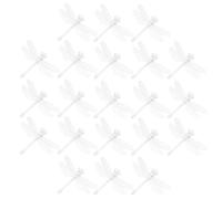 NIYANGLE 50pcs Mini Dragonfly LED Light Bulb Covers Plastic Decorative String Light Bedroom Hanging Fairy Lamp Shades Accessories