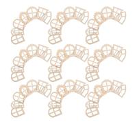 NIYANGLE 50pcs Mini Fairy House Accessories Unpainted Wooden Doors Windows DIY Craft Kit for Garden Dollhouse Rustic Natural Material Whimsical Decor for Creative Projects