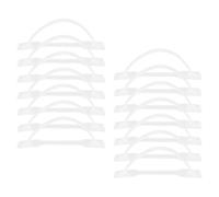 NIYANGLE 50pcs Pp/pe Box Carrying Handles for Cardboard and Milk Cartons, Replacement Plastic Pull Handles with 15x1.5cm Size, Suitable for Moving, Shipping, and Storage Boxes