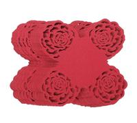 NIYANGLE 50pcs Red Paper Chocolate Candy Cups Hollow-Out Design, Compact and Easy to Carry Candy Wrappers, Creative and Generous Style for Wedding Party Decorations and Sweet Tables