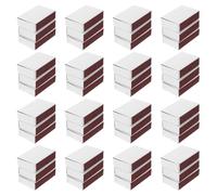 NIYANGLE 50pcs White Paper Sliding Match Boxes with Double-sided Striker, Portable Multiuse Storage Matchstick Holder for Camping and Emergency Fire Starting