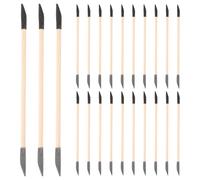 NIYANGLE 50pcs Wood Sanding Sticks Double Ended Nail Detailing Sanding Tools Cuticle Pusher DIY Manicure Pedicure Tool for Women Girls