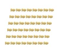 NIYANGLE 50pcs Wooden Fish Spacer Beads for Crafts Rustic Fish Shape Spacer Beads Unfinished Ocean Animal Shaped Cutouts for Jewelry Making Accessories for Necklace and Earring Making