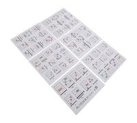 NIYANGLE 57pcs Guitar Chord Fingering Diagram Chord Chart Beginner Easy Guide for Music Students Portable Guitar Cards Storage Box Instructional Chart Guide