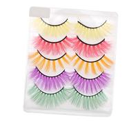 NIYANGLE 5pairs False Eyelash Extensions Natural Fake Lash Makeup for Women Tutu Lashes Style for Cosplay Party Occasion