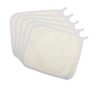 NIYANGLE 5pcs Exfoliating Washcloth Body Scrub Towels Nylon Back Scrubber for Shower Bath Mud Cleansing for Face Massage