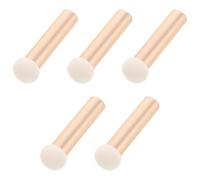 NIYANGLE 5pcs Eye Concealer Brush Set with Aluminum Handles and Sponge Heads, Good Elasticity and Not Easy to Deform, for Outdoor and Home Use by Makeup Starters and Women