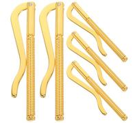 NIYANGLE 5pcs Golden Alloy Money Clips with User-Friendly Design Compatible with Credit Card Holders Metal Spring Clips for Wallet Insert Replacement Accessories for Men