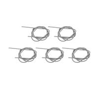 NIYANGLE 5pcs Heavy Duty Stainless Steel Extension Springs 3mm Outer Diameter Stable Tension Performance and Responsive Elasticity for Industrial Automation and Machinery Transmission