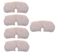 NIYANGLE 5pcs Hot Compress Eye Mask Reusable Mineral Salt for Sleeping Relief Warm Eye Compress for Travel
