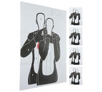 NIYANGLE 5pcs Human Design Paper Targets for Shooting Practice, Accurate Training Withstand Multiple Shots, for Training Exercises and Recreational Shooters